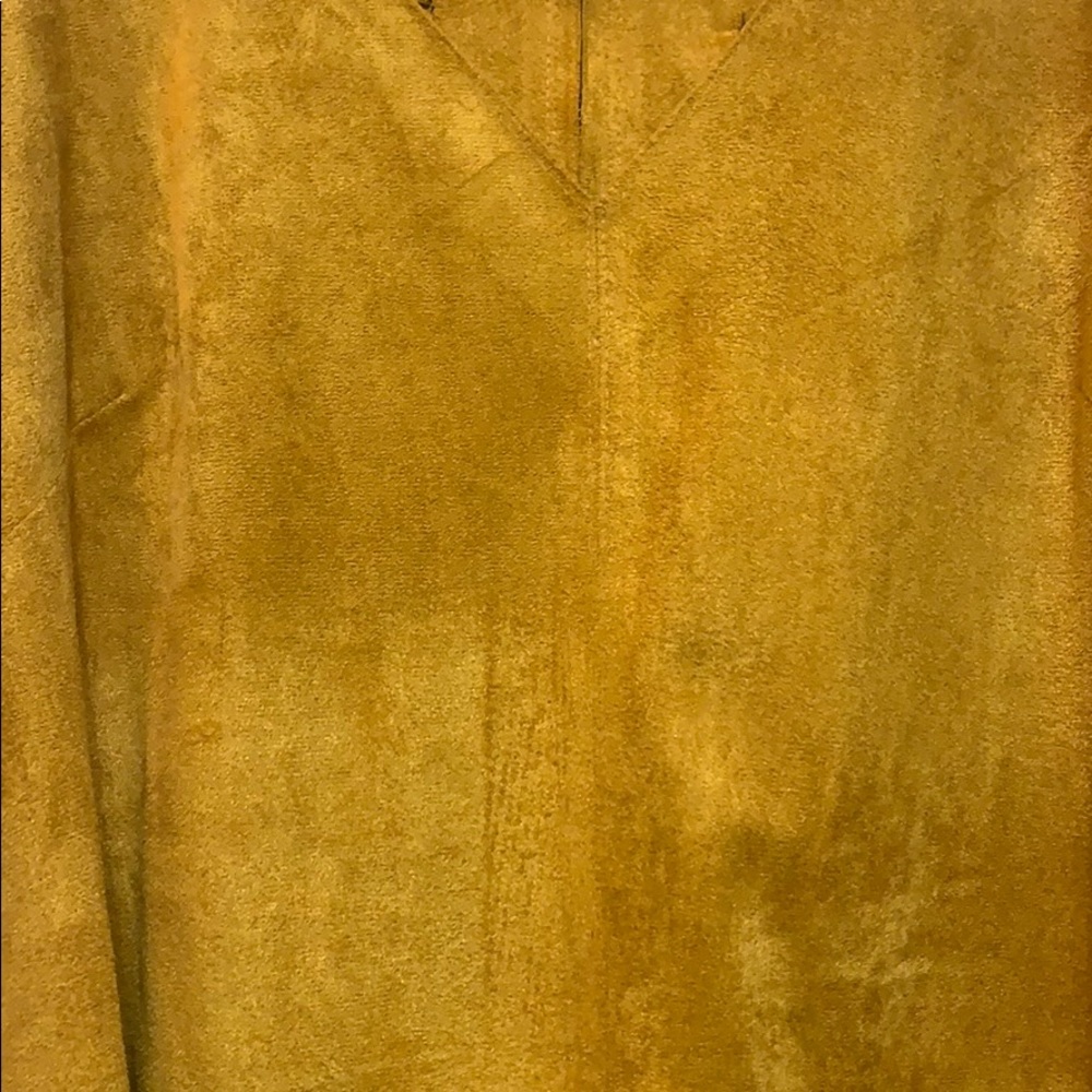 Mustard Suede Dress - Picture 2 of 3